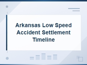 Arkansas Low Speed Accident Settlement Timeline Guide